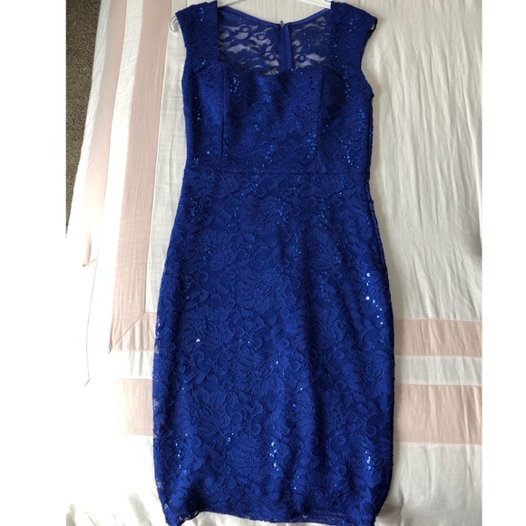 Blue sparkly prom/homecoming dress - Picture 1 of 3